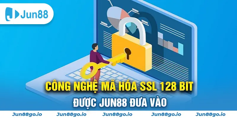 Công nghệ mã hóa SSl 128 Bit được Jun88 đưa vào với mục đích chuyển đổi thông tin thành dạng mã code